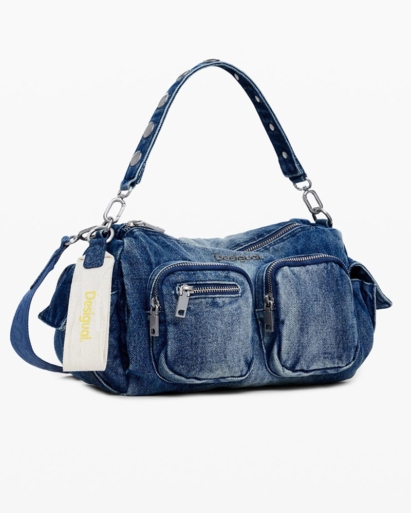 DESIGUAL D2 BAG_DENIM PRI ΤΣΑΝΤΑ ΓΥΝΑΙΚΕΙΟ - DS0AC24WAXD080000000