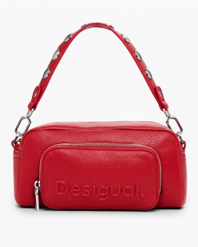 DESIGUAL D2 BAG_HALF LOGO FW24 PRA ΤΣΑΝΤΑ ΓΥΝΑΙΚΕΙΟ - DS0AC24WAXP990000000