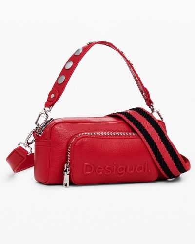 DESIGUAL D2 BAG_HALF LOGO FW24 PRA ΤΣΑΝΤΑ ΓΥΝΑΙΚΕΙΟ - DS0AC24WAXP990000000