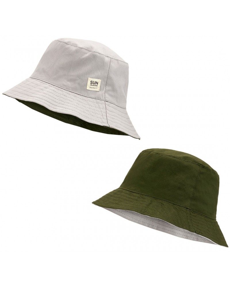 BOBOLI Hat twill  safari  unisex reversible - 490306