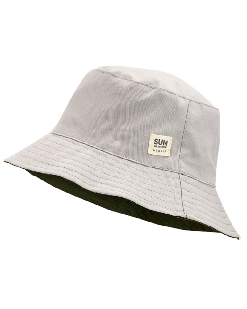 BOBOLI Hat twill  safari  unisex reversible - 490306