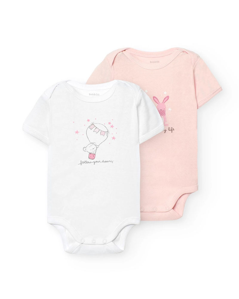 BOBOLI Pack 2 bodys - organic for baby - 17B202