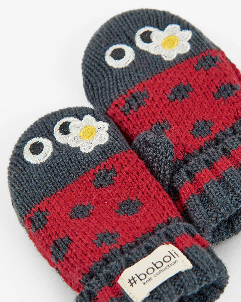 BOBOLI Knitwear mittens for baby girl - 190336