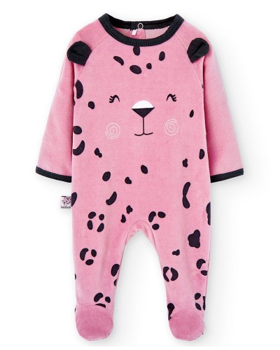 BOBOLI Velour play suit for baby -BCI - 107086