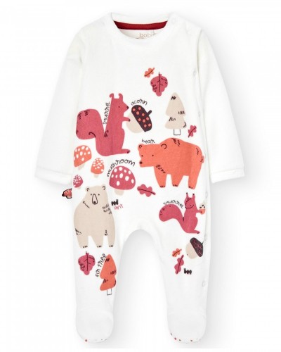 BOBOLI Velour play suit for baby -BCI - 117098