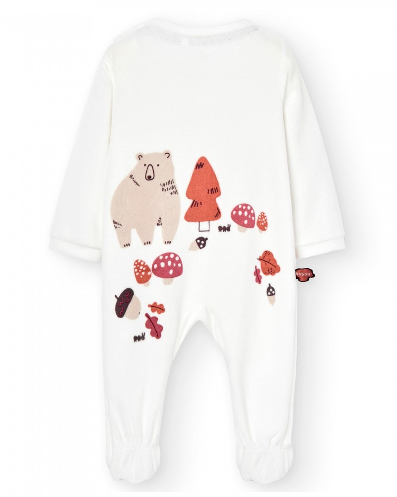 BOBOLI Velour play suit for baby -BCI - 117098