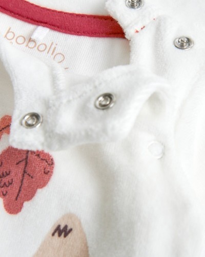 BOBOLI Velour play suit for baby -BCI - 117098