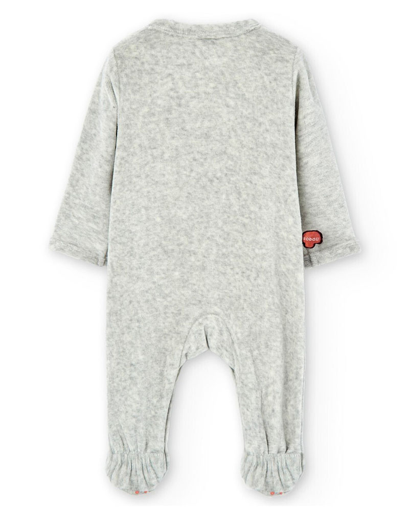 BOBOLI Velour play suit for baby -BCI - 117100