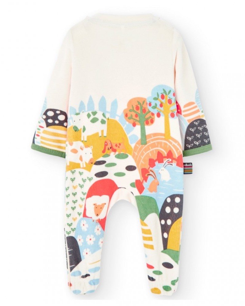 BOBOLI Velour play suit for baby -BCI - 127066