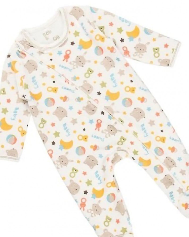 BOBOLI Velour play suit for baby - organic - 25B101