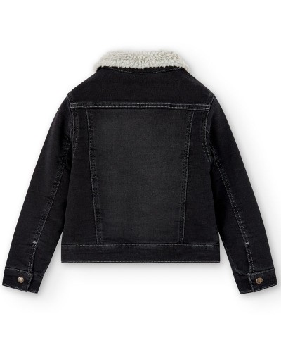 BOBOLI Denim jacket knit for boy -BCI - 507282