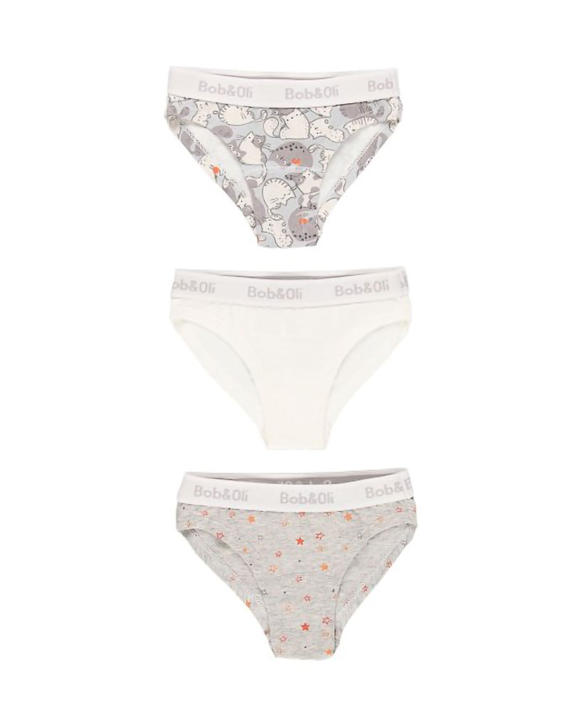 BOBOLI Pack 3 knickers for girl - organic - 94B606