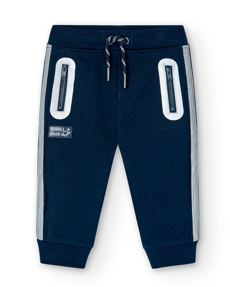 BOBOLI Fleece trousers for baby boy -BCI - 347082