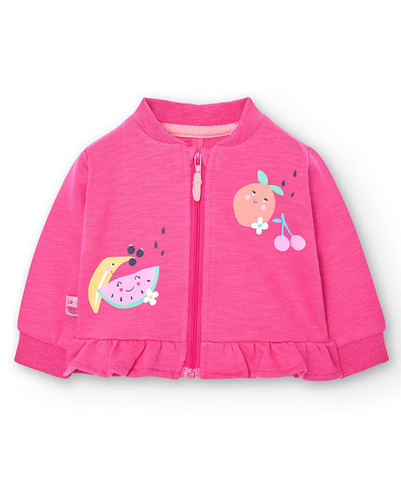 BOBOLI Fleece jacket flame for baby girl -BCI - 148115