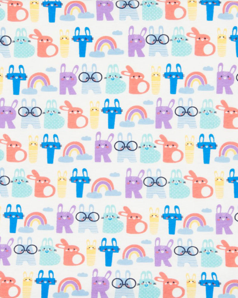 BOBOLI Blanket knit printed for baby -BCI 69 cm x 87 cm - 118134