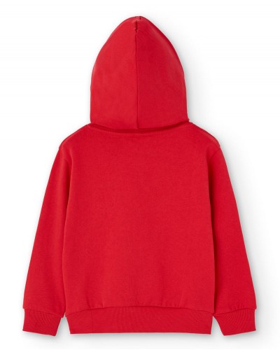 BOBOLI Fleece with hood sweatshirt unisex - 967013B