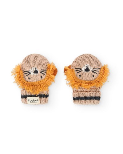 BOBOLI Knitwear gloves lion for baby -BCI - 190549