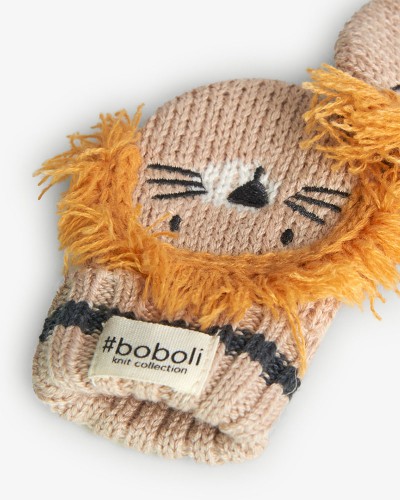 BOBOLI Knitwear gloves lion for baby -BCI - 190549