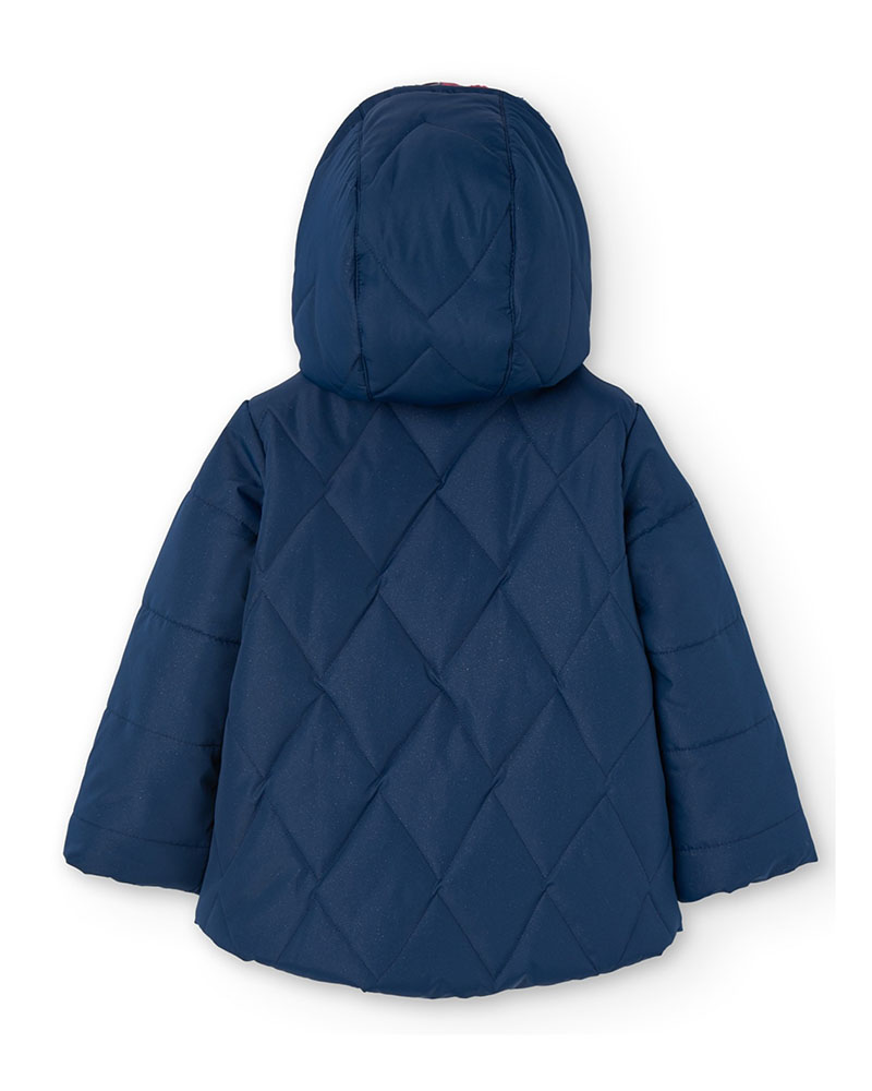 BOBOLI Reversible technical fabric parka for girl - 429005