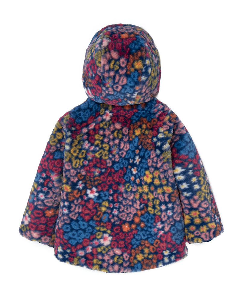 BOBOLI Reversible technical fabric parka for girl - 429005