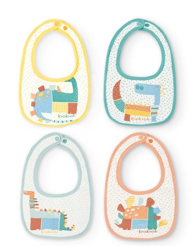 BOBOLI Pack 4 bibs for baby -BCI - 119090