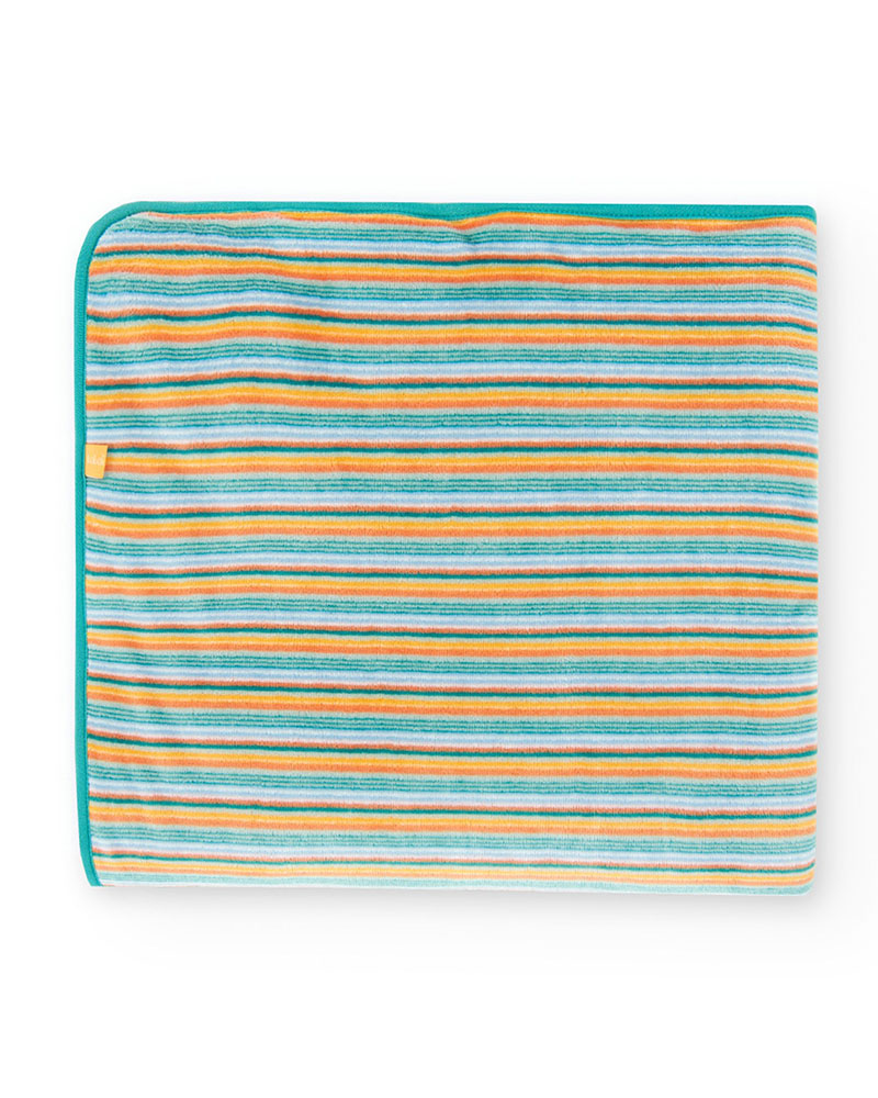 BOBOLI Velour blanket striped for baby -BCI - 119135