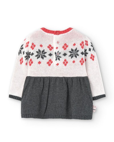 BOBOLI Knitwear dress for baby girl -BCI - 149026