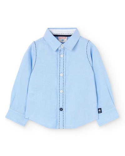 BOBOLI Oxford long sleeves shirt for baby -BCI - 719041