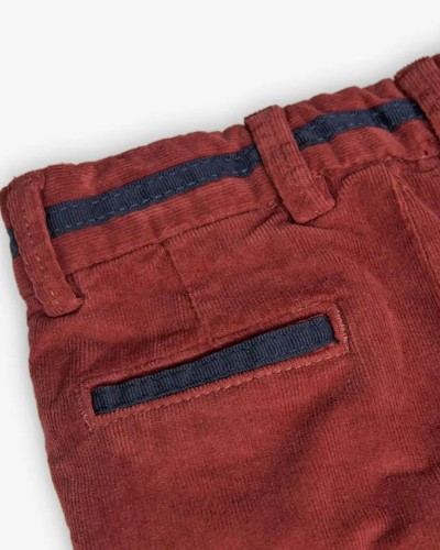 BOBOLI Microcorduroy trousers for baby boy -BCI - 719029