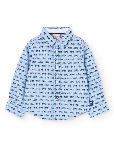 BOBOLI Oxford long sleeves shirt for baby -BCI - 719119