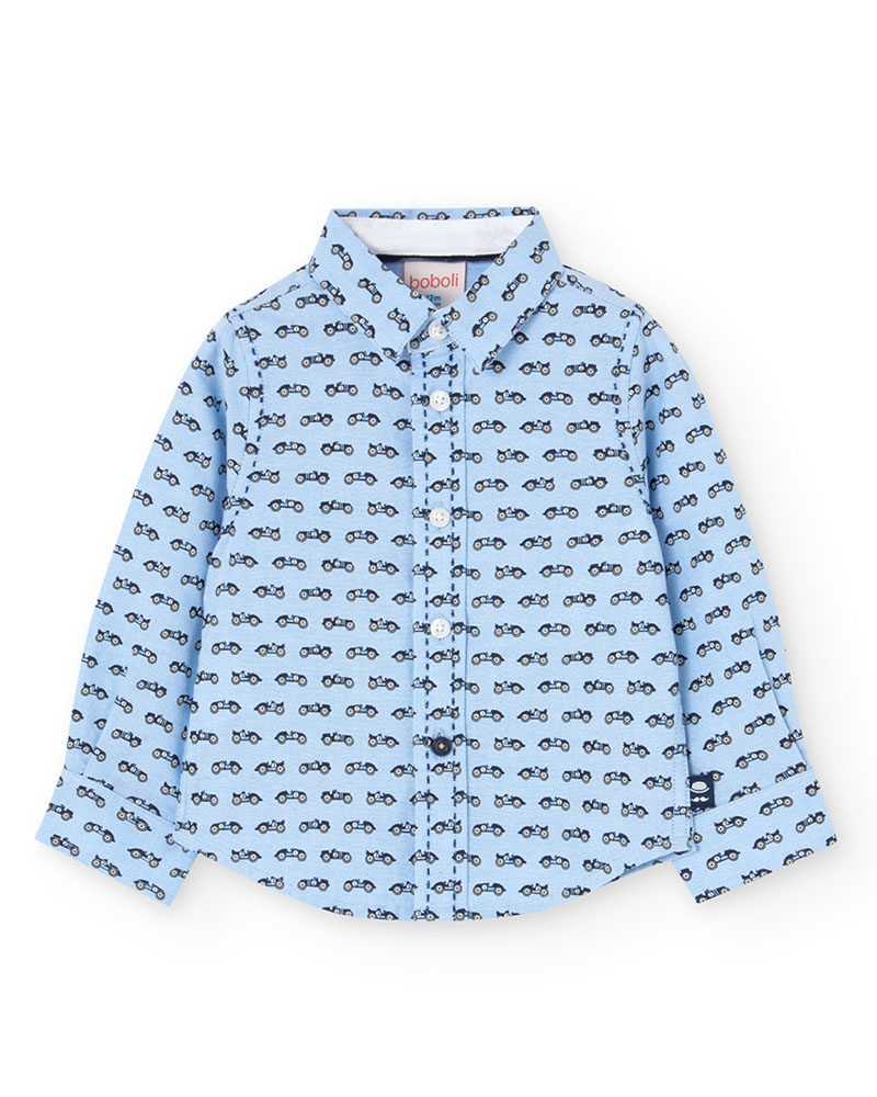 BOBOLI Oxford long sleeves shirt for baby -BCI - 719119