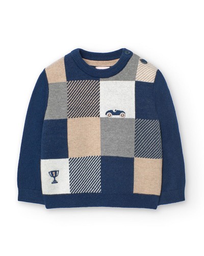 BOBOLI Knitwear pullover for baby boy -BCI - 719142