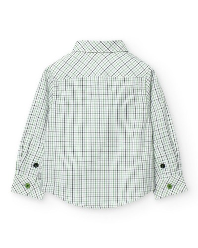 BOBOLI Poplin shirt check for baby -BCI - 719210