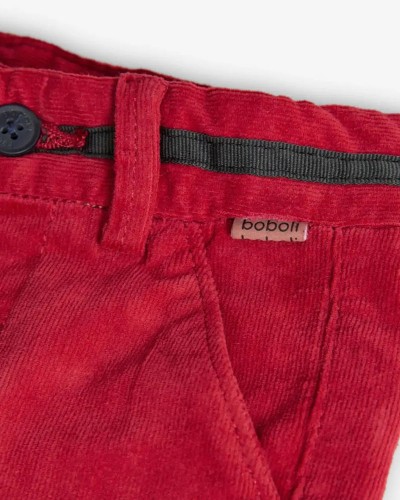 BOBOLI Microcorduroy trousers for baby boy -BCI - 719029