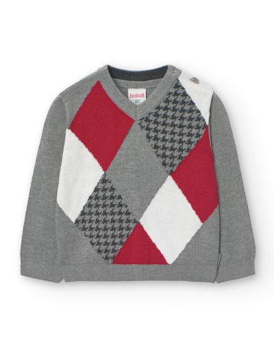 BOBOLI Knitwear pullover for baby boy -BCI - 719355