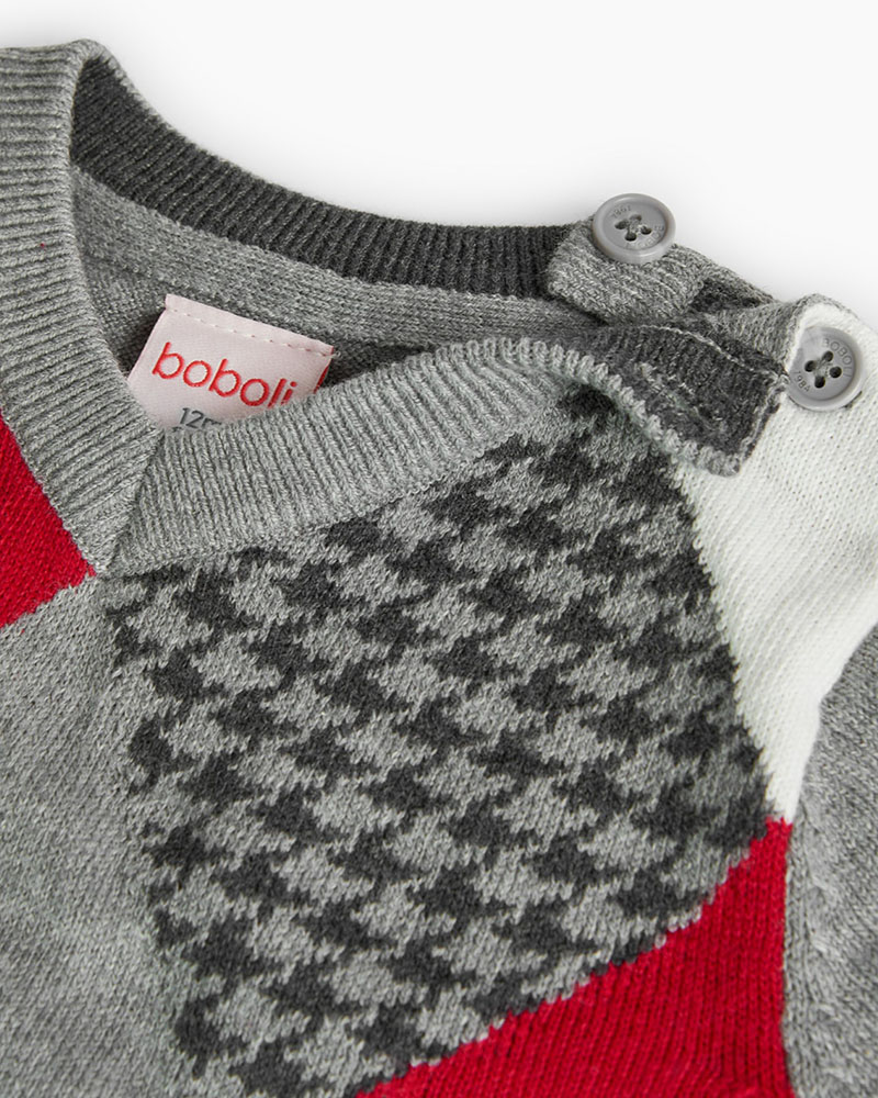 BOBOLI Knitwear pullover for baby boy -BCI - 719355