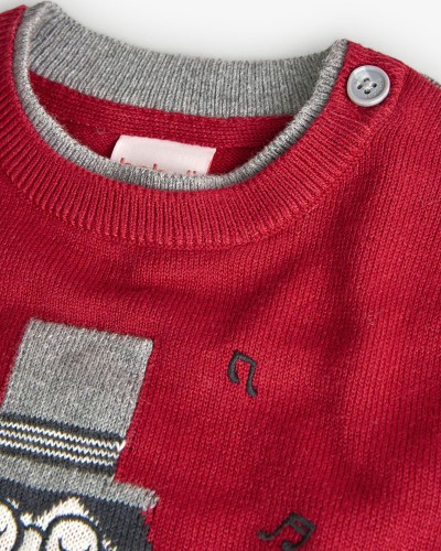 BOBOLI Knitwear pullover for baby boy -BCI - 719322