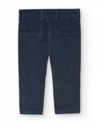 BOBOLI Microcorduroy trousers for baby boy -BCI - 719029