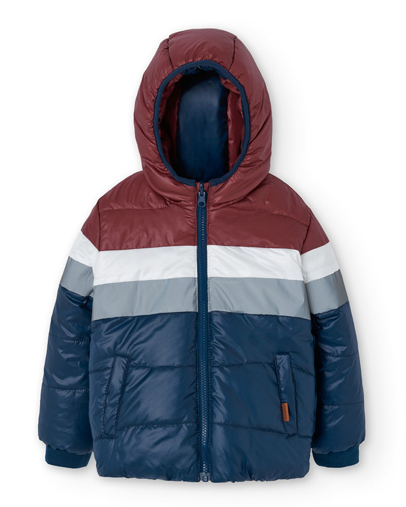 BOBOLI Reversible technical fabric parka for boy - 509138