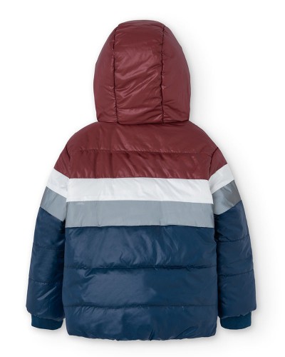 BOBOLI Reversible technical fabric parka for boy - 509138