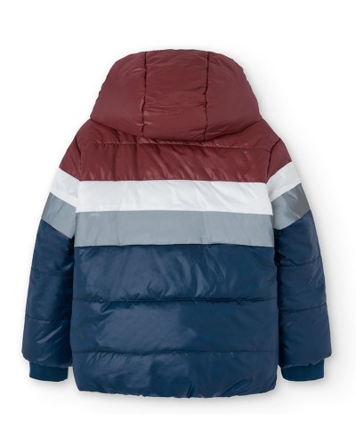 BOBOLI Reversible technical fabric parka for boy - 509138