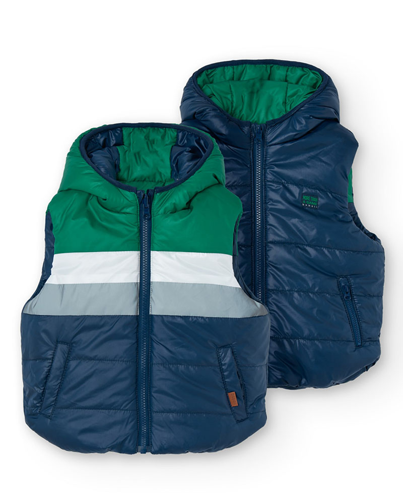 BOBOLI Technical fabric vest for boy - 509127