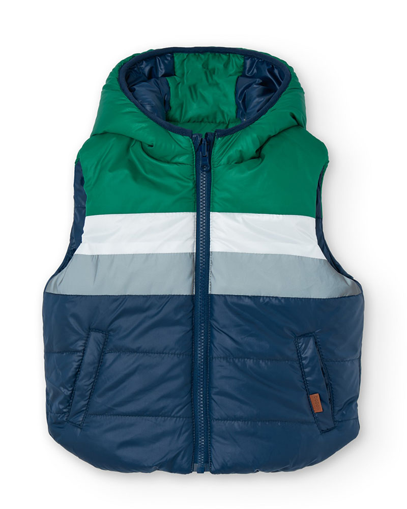 BOBOLI Technical fabric vest for boy - 509127