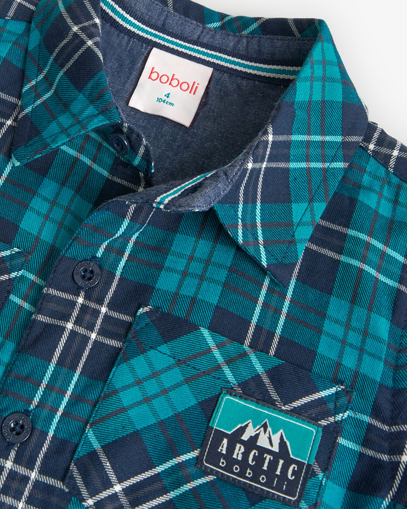 BOBOLI Shirt check for boy - 529253