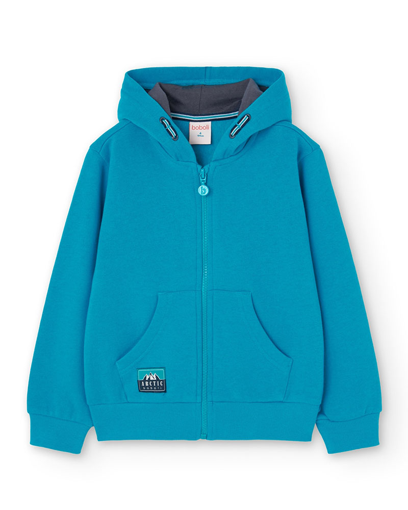 BOBOLI Fleece jacket hooded for boy -BCI - 529095