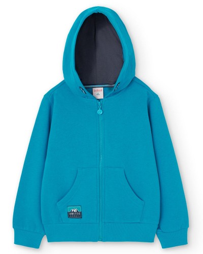 BOBOLI Fleece jacket hooded for boy -BCI - 529095