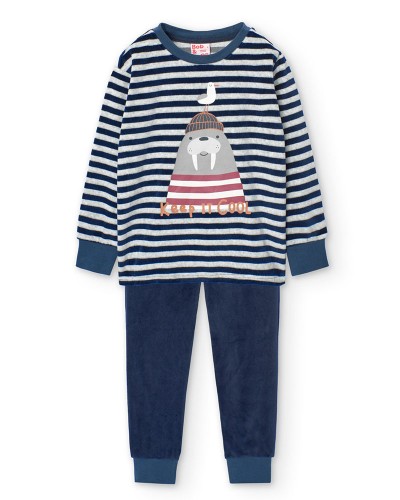 BOBOLI Velour pyjamas for boy -BCI - 939135