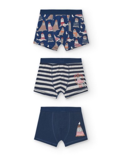 BOBOLI Pack 3 boxers for boy -BCI - 939146