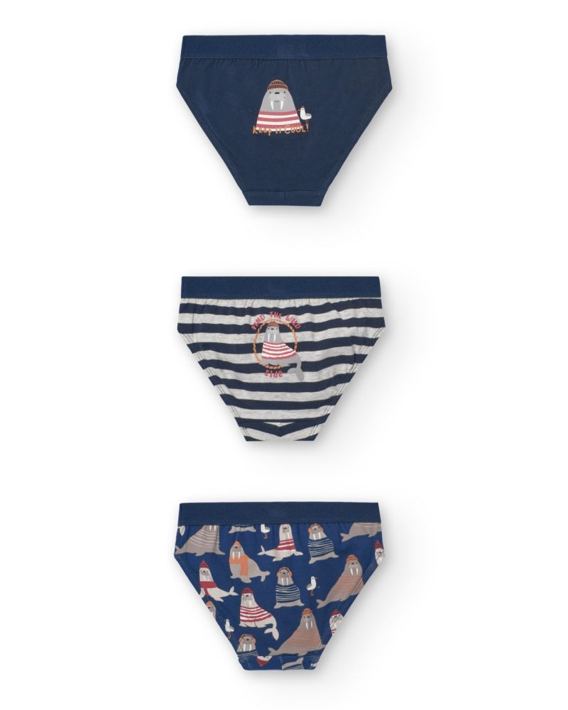 BOBOLI Pack 3 slips for boy -BCI - 939157