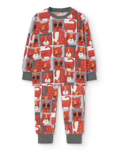 BOBOLI Velour pyjamas for boy -BCI - 939168